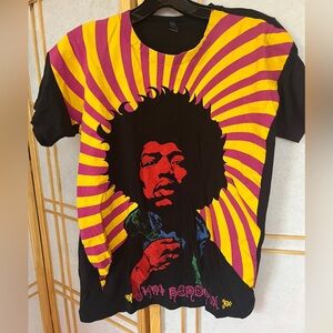 Jimi Hendrix Psychedelic Vintage Concert T Shirt